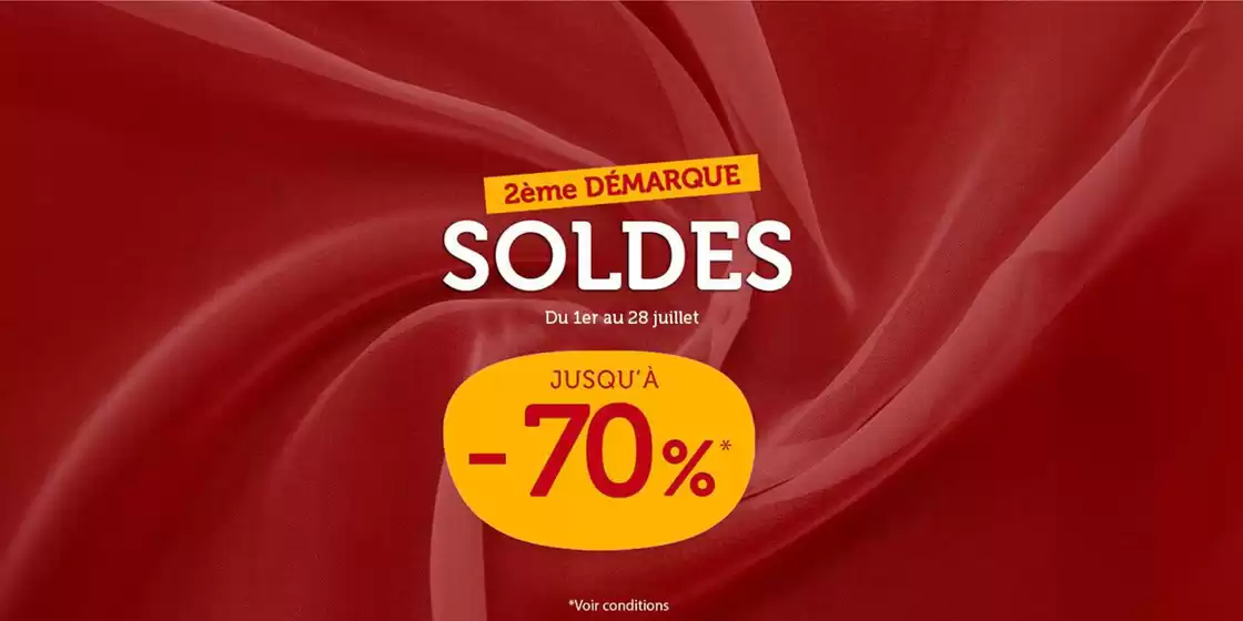 Catalogue Mondial Tissus | SOLDES jusqu'à -70 % | 2026-07-01T00:00:00.000Z - 2026-07-28T00:00:00.000Z