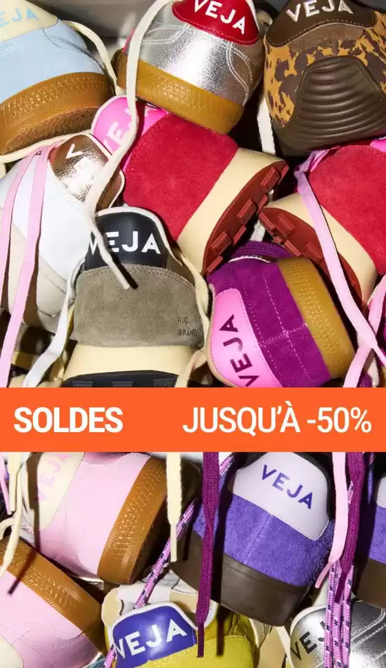 Catalogue Veja à Bondy | SOLDES jusqu'à -50 % | 2026-07-01T00:00:00.000Z - 2026-07-21T00:00:00.000Z