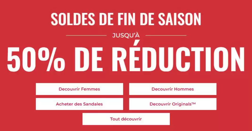 Catalogue Clarks à Bègles | Soldes de Fin de Saison – Jusqu'à -50% | 2026-07-02T00:00:00.000Z - 2026-07-21T00:00:00.000Z