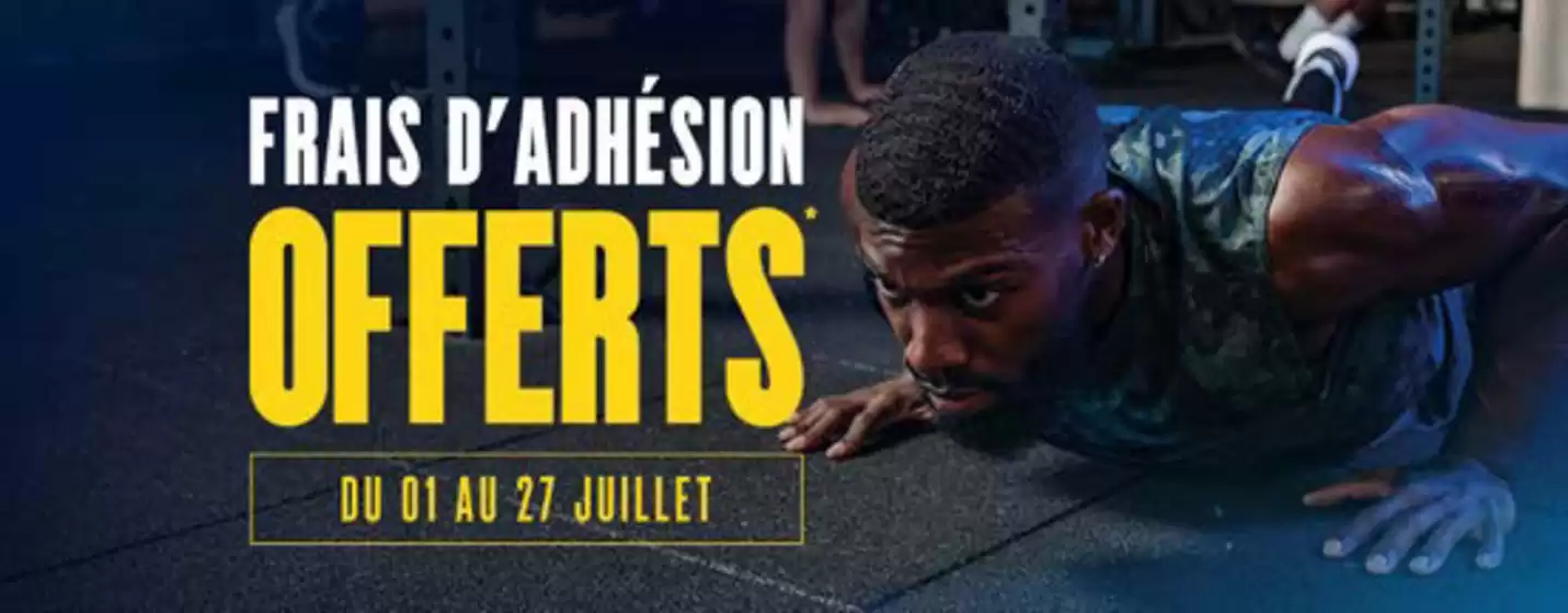Catalogue Fitness Park à Uvernet-Fours | Frais d'adhésion offerts | 2026-07-02T00:00:00.000Z - 2026-07-27T00:00:00.000Z