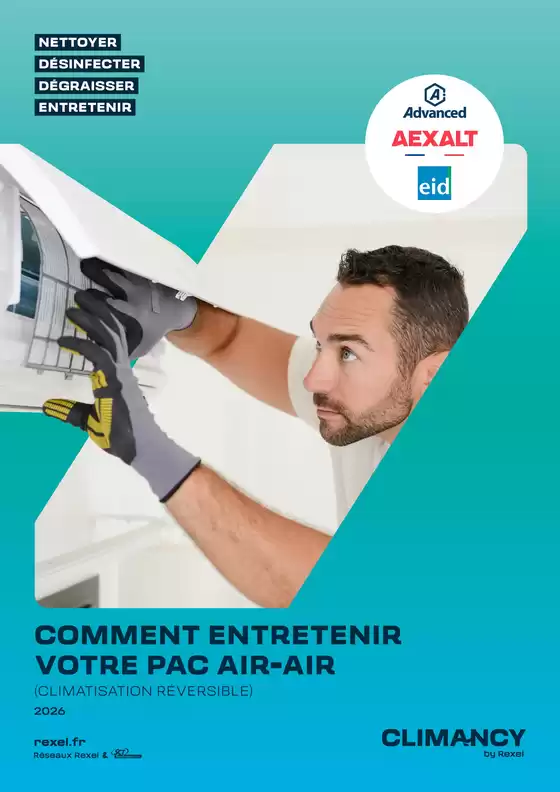 Catalogue Rexel à Bonneuil-sur-Marne | Comment entretenir votre pac air-air | 2026-01-01T00:00:00.000Z - 2026-12-31T00:00:00.000Z