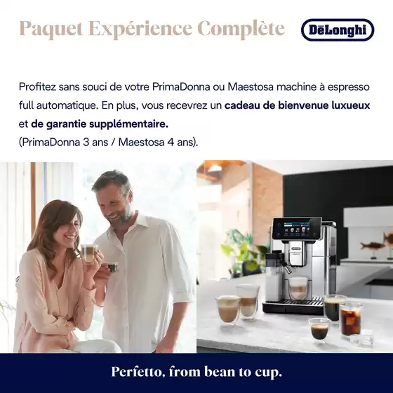 Catalogue Expert | De'Longhi - Paquet Expérience Complète | 2026-07-02T00:00:00.000Z - 2026-09-30T00:00:00.000Z