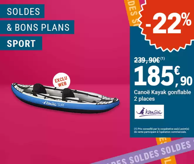 Catalogue E.Leclerc Sports à Le Rozier | Soldes & Bons plans sport | 2026-07-02T00:00:00.000Z - 2026-07-19T00:00:00.000Z