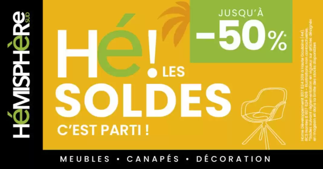 Catalogue Hémisphère Sud | SOLDES jusqu'à -50 % | 2026-07-02T00:00:00.000Z - 2026-07-21T00:00:00.000Z