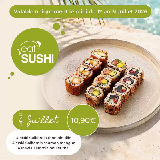 Catalogue Eat Sushi | Juillet Menu | 2026-07-02T00:00:00.000Z - 2026-07-31T00:00:00.000Z