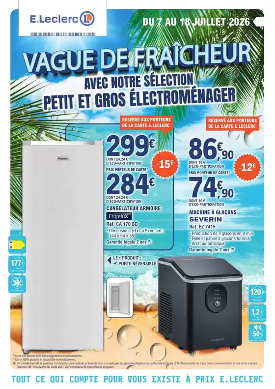 Catalogue E.Leclerc à Argenvilliers | VAGUE DE FRAICHEUR | 2026-07-07T00:00:00.000Z - 2026-07-18T00:00:00.000Z