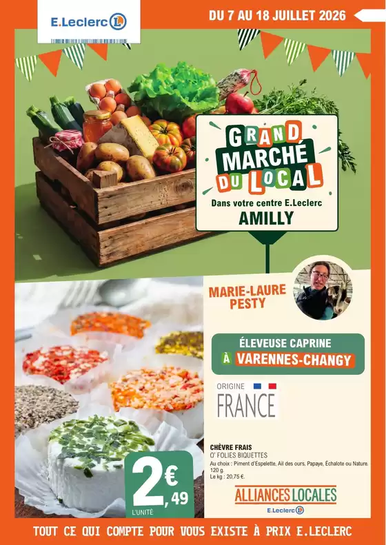 Catalogue E.Leclerc à Argenvilliers | 26M005 Alliances locales | 2026-07-07T00:00:00.000Z - 2026-07-18T00:00:00.000Z