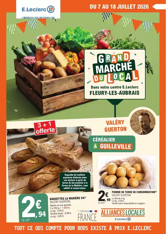 Catalogue E.Leclerc à Argenvilliers | Alliances Locales | 2026-07-07T00:00:00.000Z - 2026-07-18T00:00:00.000Z