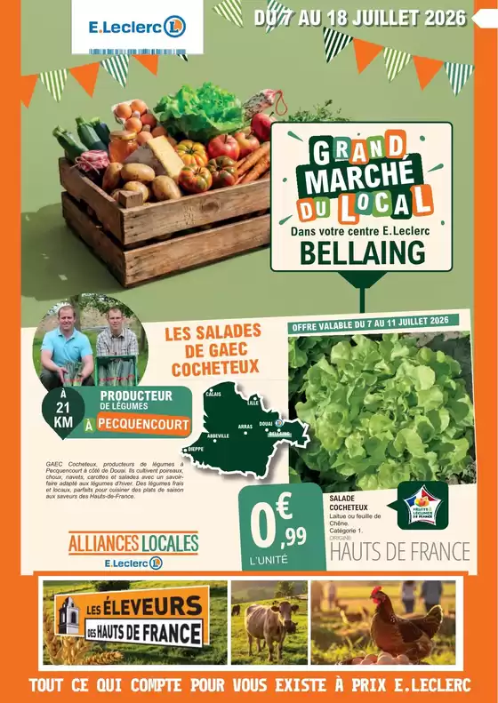 Catalogue E.Leclerc à Le Fief-Sauvin | ALLIANCES LOCALES MAG BELLAING | 2026-07-07T00:00:00.000Z - 2026-07-18T00:00:00.000Z