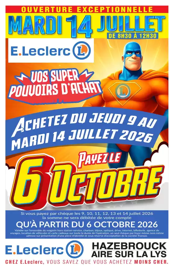 Catalogue E.Leclerc | Tract mag 06 au 12 juillet | 2026-07-09T00:00:00.000Z - 2026-10-06T00:00:00.000Z