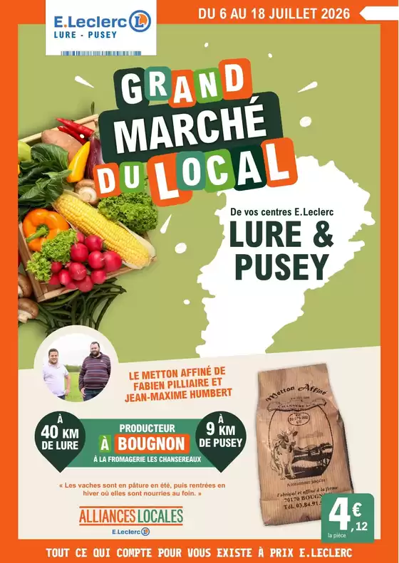 Catalogue E.Leclerc à Tauxigny | ALLIANCES LOCALES 1 | 2026-07-06T00:00:00.000Z - 2026-07-18T00:00:00.000Z