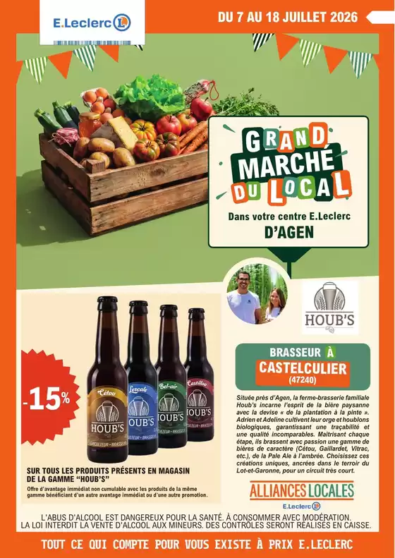 Catalogue E.Leclerc à Villerable | PRODUITS REGIONAUX ALLIANCES LOCALES | 2026-07-07T00:00:00.000Z - 2026-07-18T00:00:00.000Z