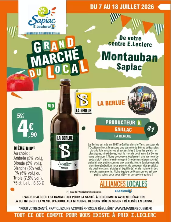 Catalogue E.Leclerc | GRAND MARCHE DU LOCAL - SODIBAG | 2026-07-07T00:00:00.000Z - 2026-07-18T00:00:00.000Z