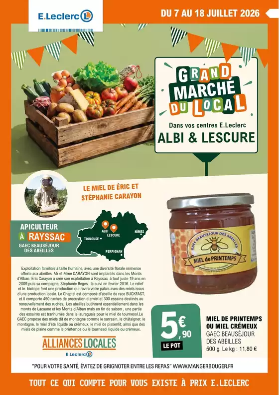 Catalogue E.Leclerc | GRAND MARCHE DU LOCAL - SADAM | 2026-07-07T00:00:00.000Z - 2026-07-18T00:00:00.000Z