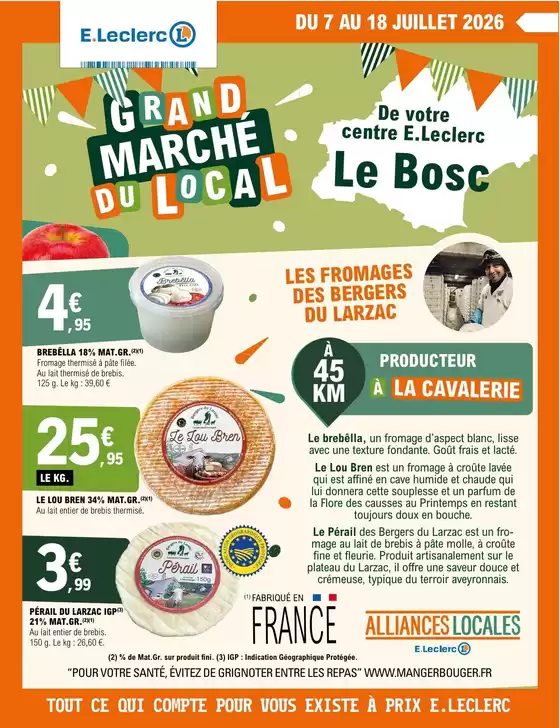 Catalogue E.Leclerc | GRAND MARCHE DU LOCAL - SALAGOUDIS | 2026-07-07T00:00:00.000Z - 2026-07-18T00:00:00.000Z