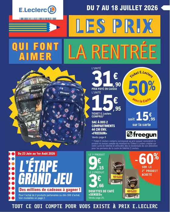 Catalogue E.Leclerc | OPERATION MAGASIN EDITION N°1 | 2026-06-23T00:00:00.000Z - 2026-08-01T00:00:00.000Z