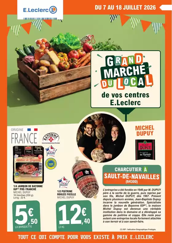 Catalogue E.Leclerc | PRODUITS REGIONAUX | 2026-07-07T00:00:00.000Z - 2026-07-18T00:00:00.000Z