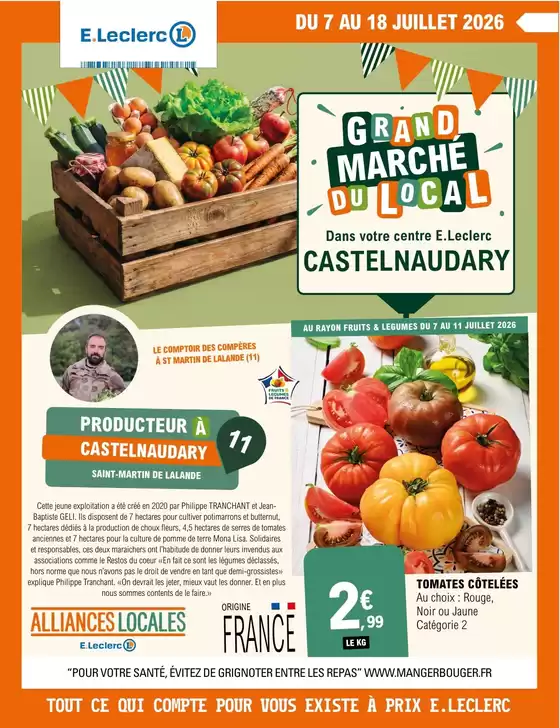 Catalogue E.Leclerc | GRAND MARCHE DU LOCAL - CASTELNAUDARY | 2026-07-07T00:00:00.000Z - 2026-07-18T00:00:00.000Z