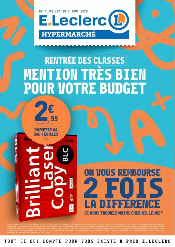 Catalogue E.Leclerc à Reims | 26C714LR | 2026-07-07T00:00:00.000Z - 2026-08-02T00:00:00.000Z