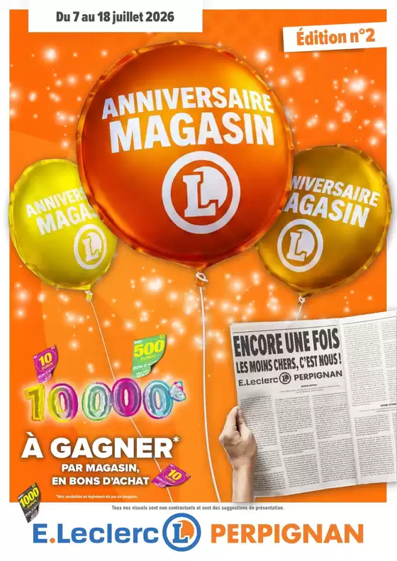 Catalogue E.Leclerc à Reims | ANNIVERSAIRE 2 | 2026-07-07T00:00:00.000Z - 2026-07-18T00:00:00.000Z