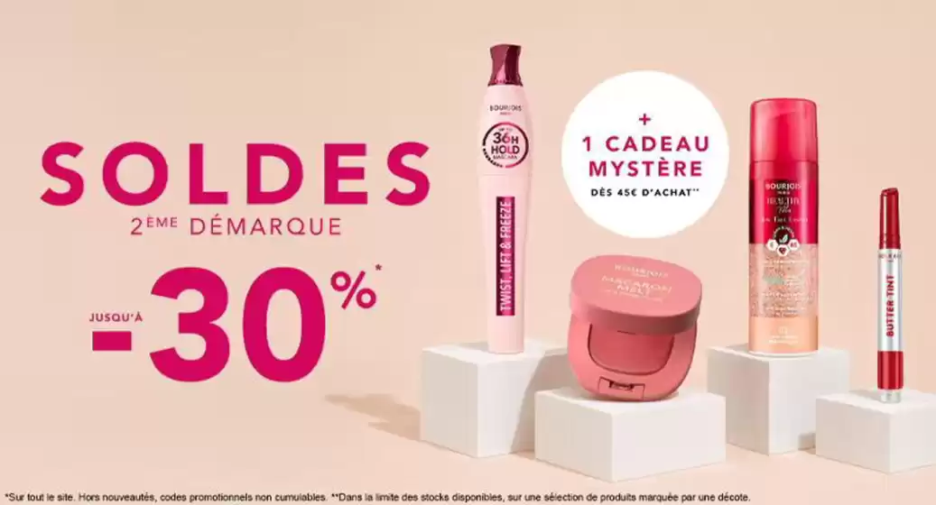 Catalogue Bourjois à Rouans | Jusqu'à -30% sur plus tout le site | 2026-07-06T00:00:00.000Z - 2026-07-09T00:00:00.000Z