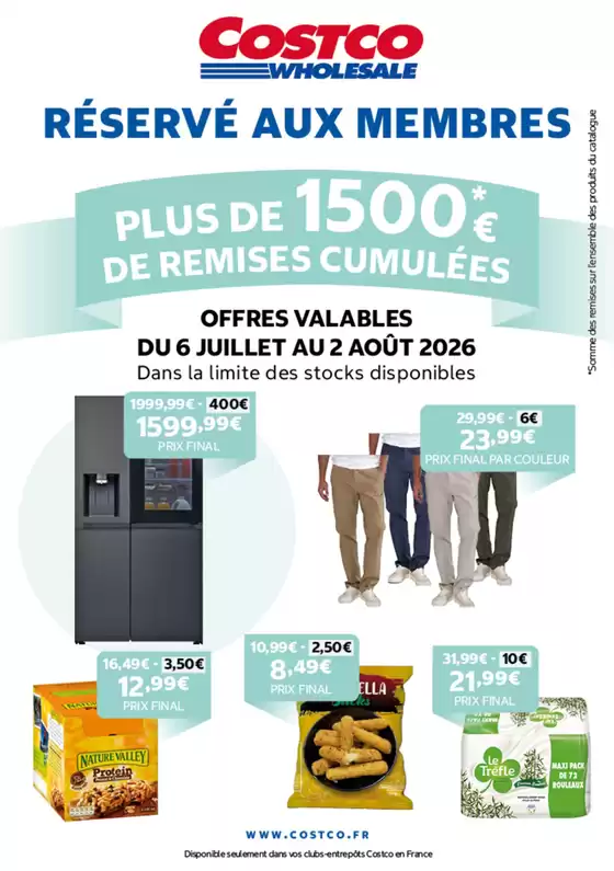 Catalogue Costco à Saint-Philibert (Morbihan) | RÉSERVÉ AUX MEMBRES | 2026-07-06T00:00:00.000Z - 2026-08-02T00:00:00.000Z