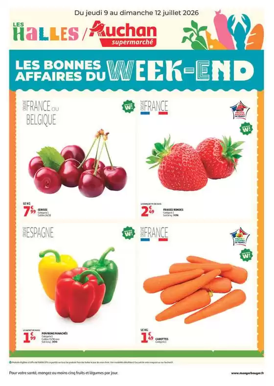 Catalogue Auchan Supermarché à Brest | LES BONNES AFFAIRES DU ES WEEK-END | 2026-07-09T00:00:00.000Z - 2026-07-12T00:00:00.000Z