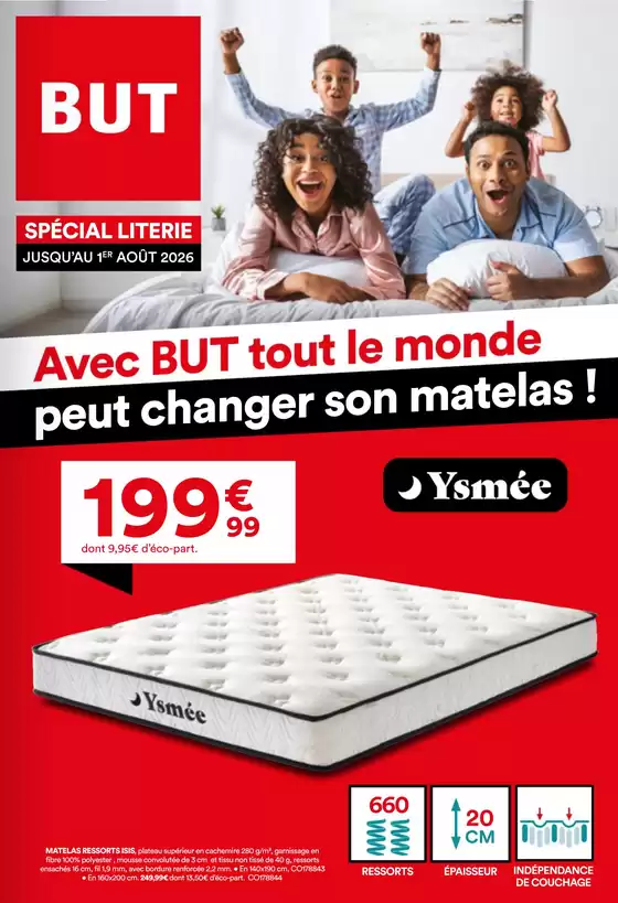 Catalogue BUT | But2610 Literie2 Guadeloupe | 2026-07-07T00:00:00.000Z - 2026-08-01T00:00:00.000Z