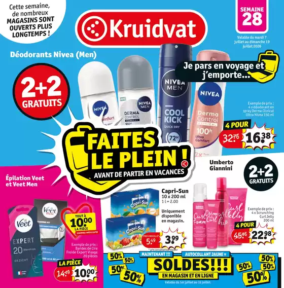 Catalogue Kruidvat | FAITES LE PLEIN! | 2026-07-08T00:00:00.000Z - 2026-07-19T00:00:00.000Z