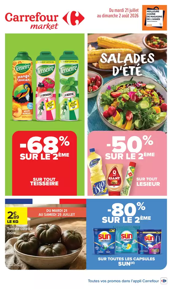 Catalogue Carrefour Drive | SALADES DÉTÉ | 2026-07-21T00:00:00.000Z - 2026-08-02T00:00:00.000Z