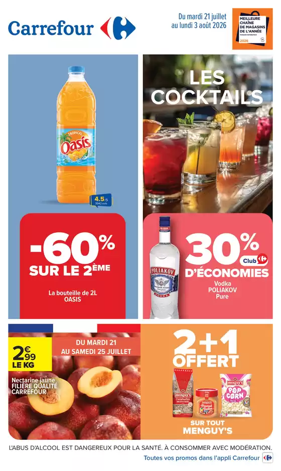 Catalogue Carrefour Drive | LES COCKTAILS | 2026-07-21T00:00:00.000Z - 2026-08-03T00:00:00.000Z