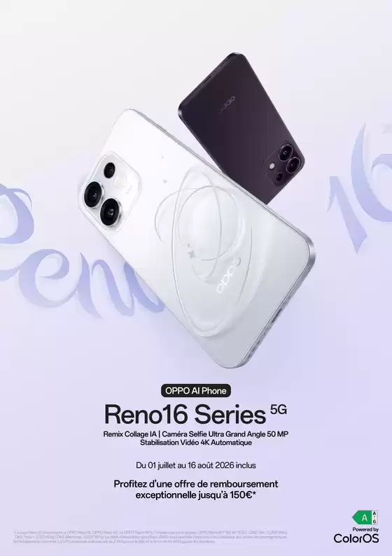 Catalogue Pulsat à La Celle-Saint-Cloud |  OPPO RENO 16 SERIES jusqu’à 150€ | 2026-07-09T00:00:00.000Z - 2026-08-16T00:00:00.000Z