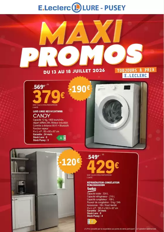 Catalogue E.Leclerc à Capbreton | PEM GEM 2 | 2026-07-13T00:00:00.000Z - 2026-07-18T00:00:00.000Z