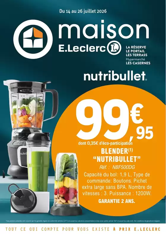 Catalogue E.Leclerc | 26C815LR | 2026-07-14T00:00:00.000Z - 2026-07-26T00:00:00.000Z