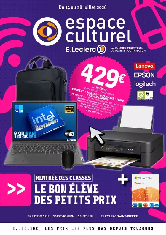 Catalogue E.Leclerc | 26C915LR | 2026-07-14T00:00:00.000Z - 2026-07-28T00:00:00.000Z