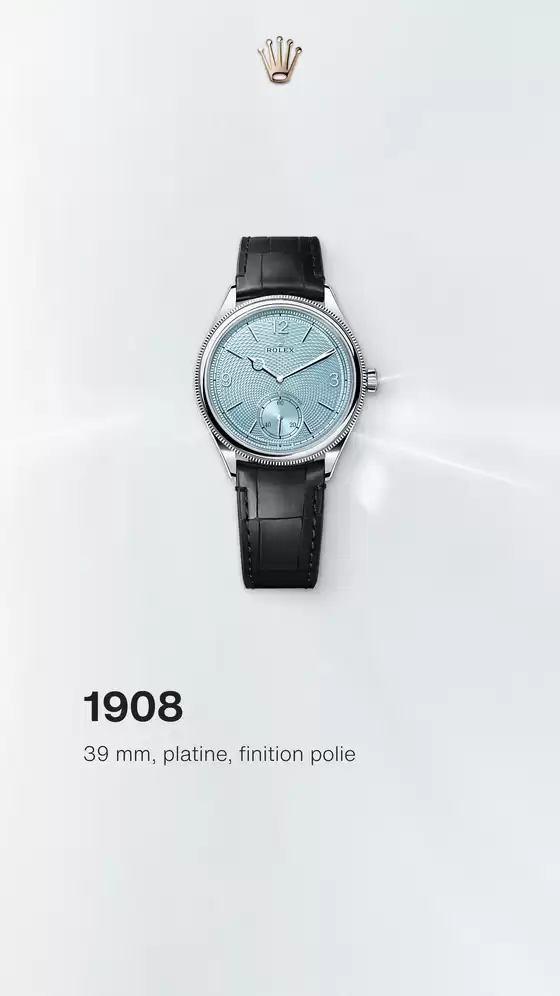 Catalogue Rolex | 1908 | 2026-07-15T00:00:00.000Z - 2027-06-30T00:00:00.000Z