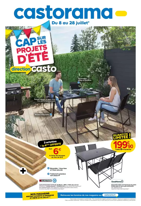 Catalogue Castorama | Cap sur les projets d'été ! | 2026-07-08T00:00:00.000Z - 2026-07-28T00:00:00.000Z
