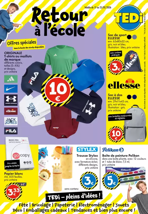 Catalogue TEDi | TEDi - Retour à l'école | 2026-07-17T00:00:00.000Z - 2026-07-25T00:00:00.000Z
