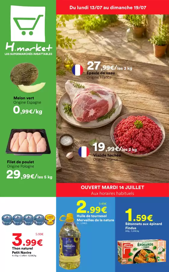 Catalogue Hmarket à Morizès | Flyer S29 V6 | 2026-07-13T00:00:00.000Z - 2026-07-19T00:00:00.000Z