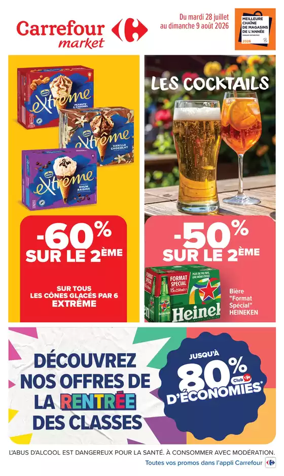 Catalogue Carrefour Drive à Morizès | LES COCKTAILS | 2026-07-28T00:00:00.000Z - 2026-08-09T00:00:00.000Z