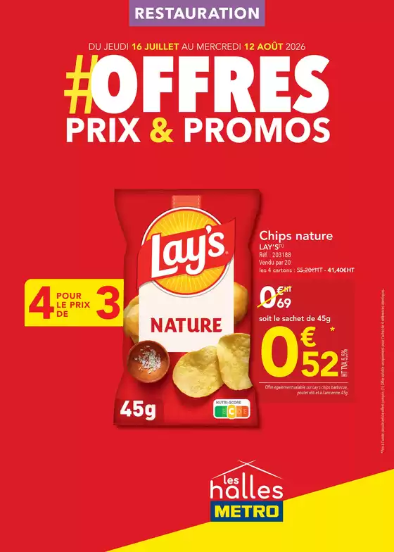 Catalogue Metro à Prignac-et-Marcamps | METRO FR - Offres Prix & Promos Restauration | 2026-07-17T00:00:00.000Z - 2026-08-12T00:00:00.000Z