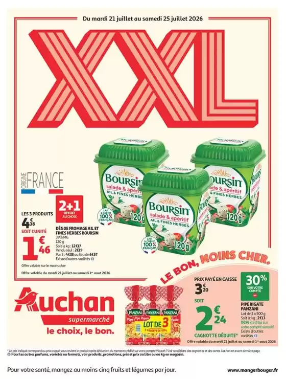 Catalogue Auchan Supermarché à Unieux | Catalogue Auchan Supermarché | 2026-07-21T00:00:00.000Z - 2026-07-25T00:00:00.000Z