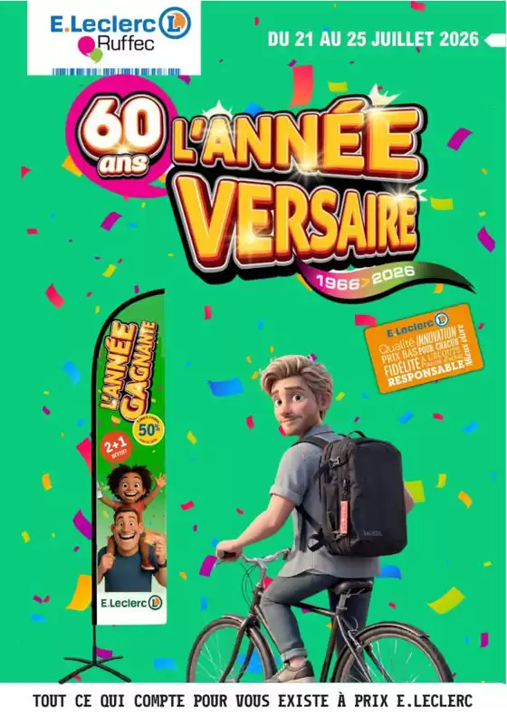 Catalogue E.Leclerc à Rott | Lannée-versaire ! | 2026-07-21T00:00:00.000Z - 2026-07-25T00:00:00.000Z