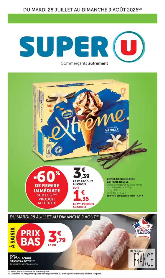 Catalogue Super U | Catalogue SUPER U | 2026-07-28T00:00:00.000Z - 2026-08-09T00:00:00.000Z