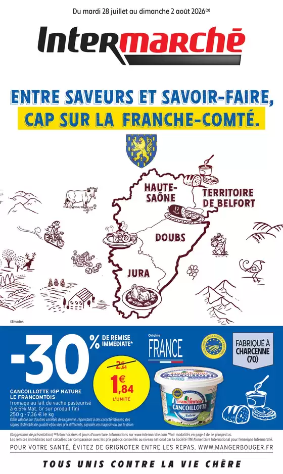 Catalogue Intermarché | S31 - R02 - FRANCHE-COMTE SAVEURS D ETE | 2026-07-28T00:00:00.000Z - 2026-08-02T00:00:00.000Z