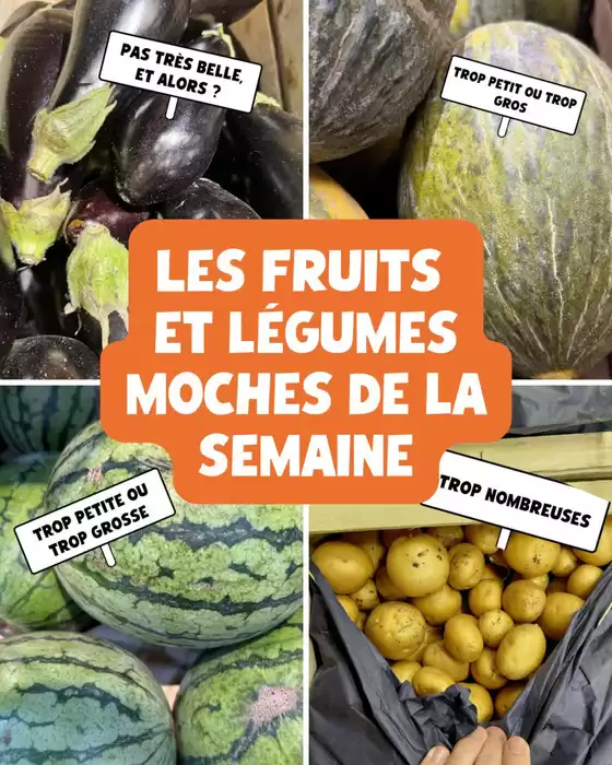 Catalogue Nous anti gaspi à Poilly | Les moches de la semaine sont là ! | 2026-07-22T00:00:00.000Z - 2026-07-26T00:00:00.000Z