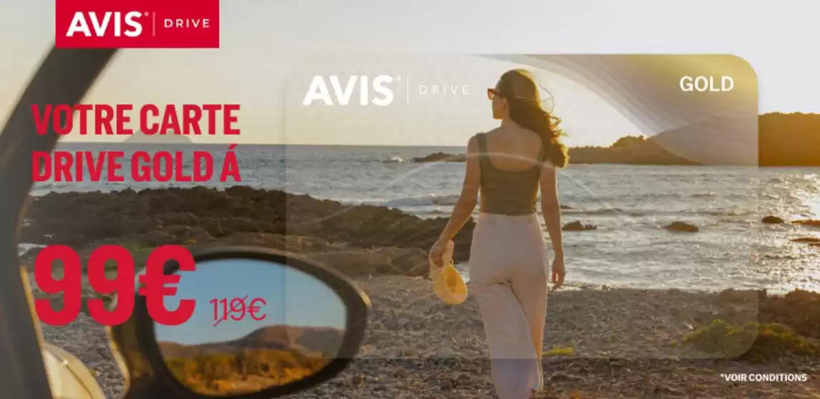 Catalogue Avis | Durée limitée : Avis Drive Gold est à 99 € | 2026-07-22T00:00:00.000Z - 2026-08-31T00:00:00.000Z