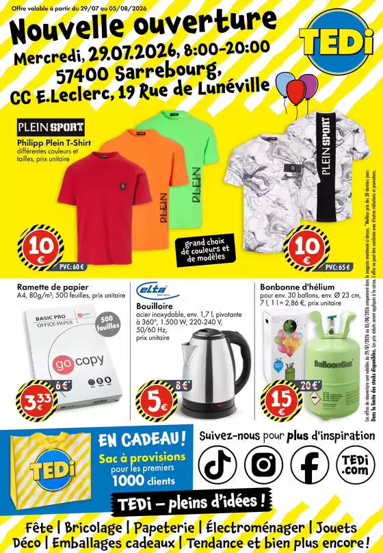 Catalogue TEDi | TEDi - pleins d'idées | 2026-07-25T00:00:00.000Z - 2026-07-31T00:00:00.000Z
