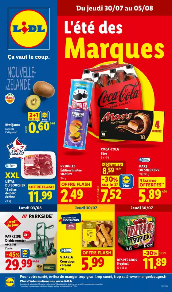 Catalogue Lidl à | Les promos de la semaine | 2026-07-23T00:00:00.000Z - 2026-08-05T00:00:00.000Z