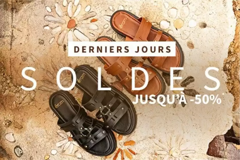 Catalogue Eram à Machilly | SOLDES jusqu'à -50 % | 2026-07-23T00:00:00.000Z - 2026-08-09T00:00:00.000Z